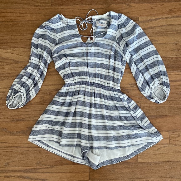 Anthropologie Holding Horses Romper Striped - Picture 4 of 5